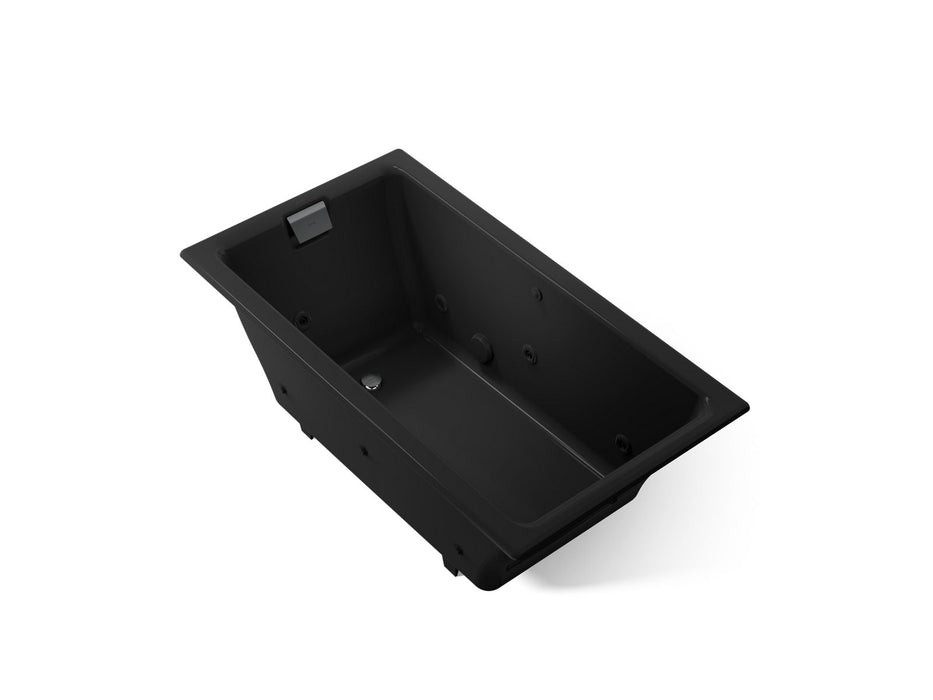 KOHLER K-856-JHE Tea-for-Two 66" x 36" drop-in/undermount whirlpool bath, black black