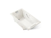 KOHLER K-856-M Tea-for-Two 66" x 36" drop-in whirlpool bath, biscuit