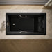 KOHLER K-856-V Tea-for-Two 66" x 36" drop-in Effervescence whirlpool bath, black black - view 4