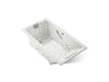 KOHLER K-856-V Tea-for-Two 66" x 36" drop-in Effervescence whirlpool bath, dune