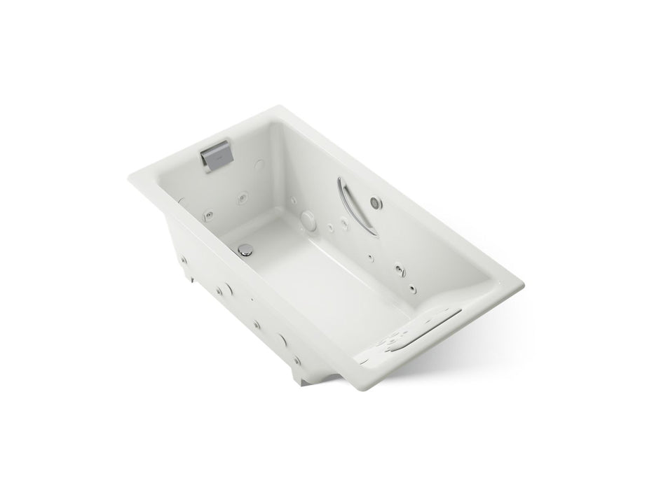KOHLER K-856-V Tea-for-Two 66" x 36" drop-in Effervescence whirlpool bath, dune