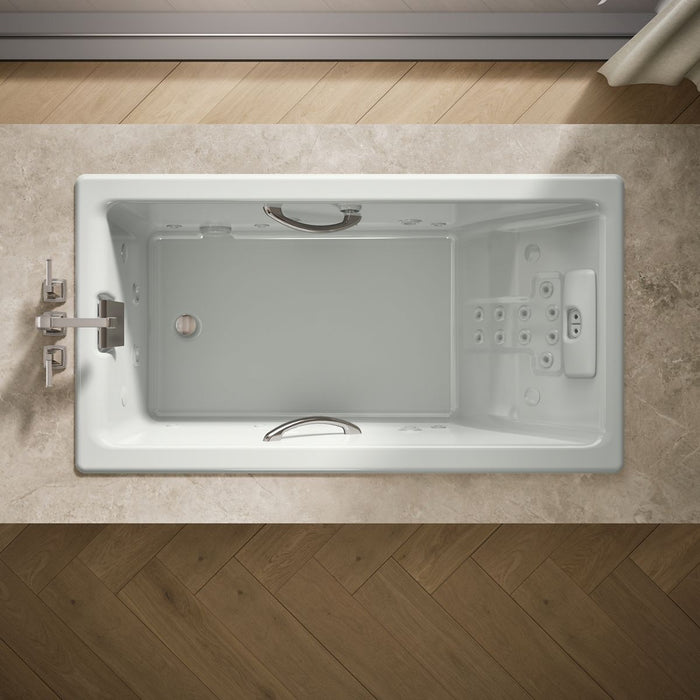 KOHLER K-856-V Tea-for-Two 66" x 36" drop-in Effervescence whirlpool bath