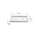 KOHLER K-8638 Rely 48" x 32" alcove shower base, right drain