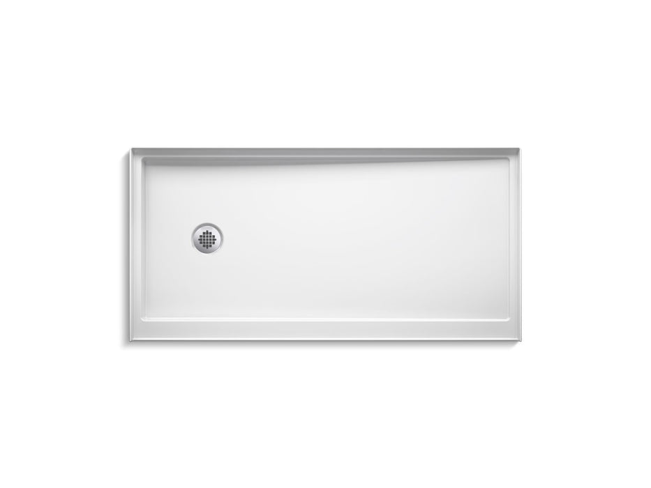 KOHLER K-8643 Rely 60" x 30" alcove shower base, left drain