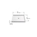 KOHLER K-8647 Rely 36" x 42" alcove shower base, center drain