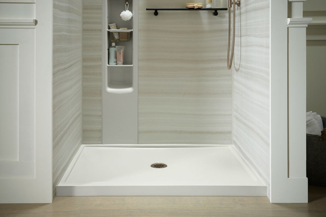 KOHLER K-8648 Rely 48" x 42" alcove shower base, center drain
