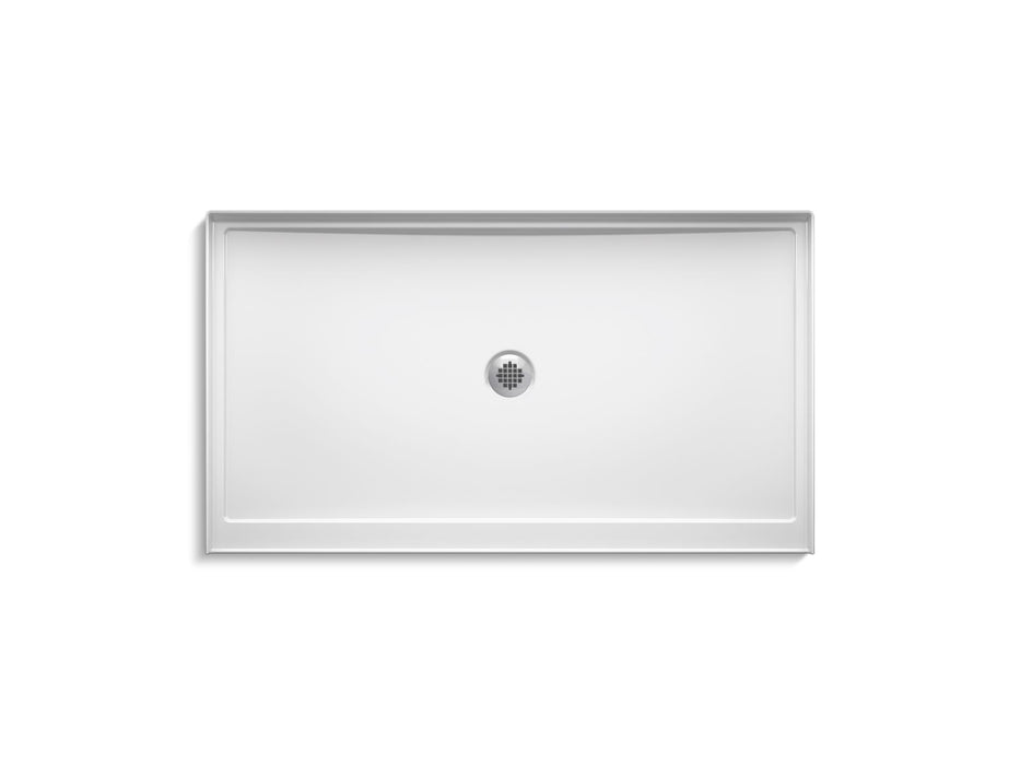 KOHLER K-8649 Rely 60" x 34" alcove shower base, center drain