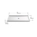 KOHLER K-8649 Rely 60" x 34" alcove shower base, center drain