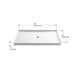 KOHLER K-8659 Rely 60" x 42" alcove shower base, center drain