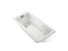 KOHLER K-865-GHBN Tea-for-Two 71-3/4" x 36" drop-in Heated BubbleMassage air bath, dune