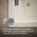 KOHLER K-865-GHCP Tea-for-Two 71-3/4" x 36" drop-in Heated BubbleMassage air bath, biscuit - view 5