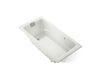 KOHLER K-865-GHCP Tea-for-Two 71-3/4" x 36" drop-in Heated BubbleMassage air bath, dune