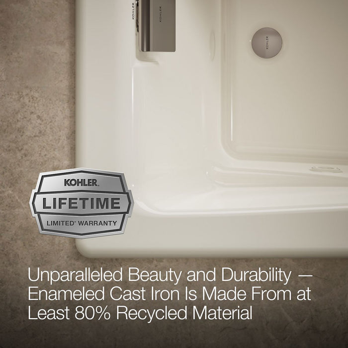 Kohler Tea-for-Two 71-3/4" x 36" drop-in/undermount whirlpool bath