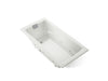 KOHLER K-865-JHM Tea-for-Two 71-3/4" x 36" drop-in/undermount whirlpool bath, dune