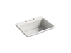 KOHLER K-8668-3A1 Riverby 27" top-mount single-bowl kitchen sink, sea salt