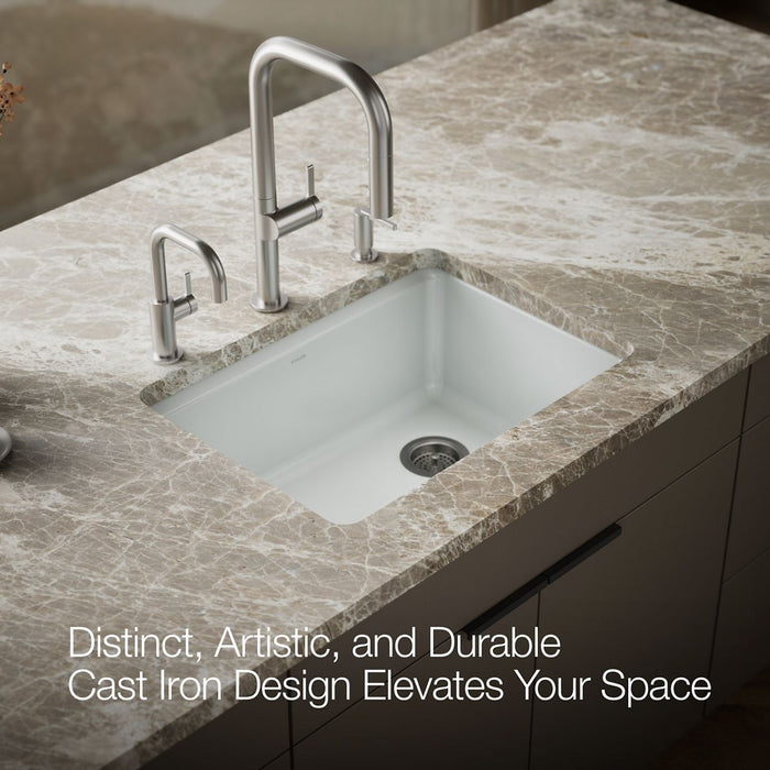 KOHLER K-8668-5UA1 Riverby 27" undermount single-bowl kitchen sink