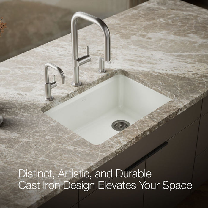 KOHLER K-8668-5UA2 Riverby 27" undermount single-bowl workstation kitchen sink