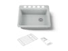Kohler Riverby 27" undermount single-bowl workstation kitchen sink