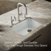 KOHLER K-8668-5UA2 Riverby 27" undermount single-bowl workstation kitchen sink, ice grey - view 4