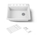 Kohler Riverby 27" undermount single-bowl workstation kitchen sink