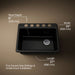 Kohler Riverby 27" undermount single-bowl workstation kitchen sink