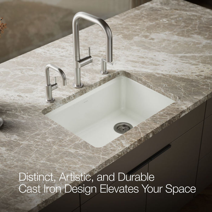 KOHLER K-8668-5UPC Riverby 27" undermount single-bowl workstation kitchen sink