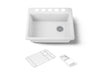 KOHLER K-8668-5UA2 Riverby 27" undermount single-bowl workstation kitchen sink