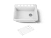 KOHLER K-8668-5UA1 Riverby 27" undermount single-bowl kitchen sink