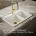Kohler Riverby 33" top-mount double-bowl workstation kitchen sink