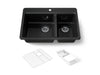 Kohler Riverby 33" top-mount double-bowl workstation kitchen sink