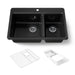 Kohler Riverby 33" top-mount double-bowl workstation kitchen sink