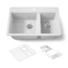 Kohler Riverby 33" top-mount double-bowl workstation kitchen sink