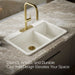 Kohler Riverby 33" top-mount double-bowl workstation kitchen sink