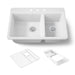 Kohler Riverby 33" top-mount double-bowl workstation kitchen sink