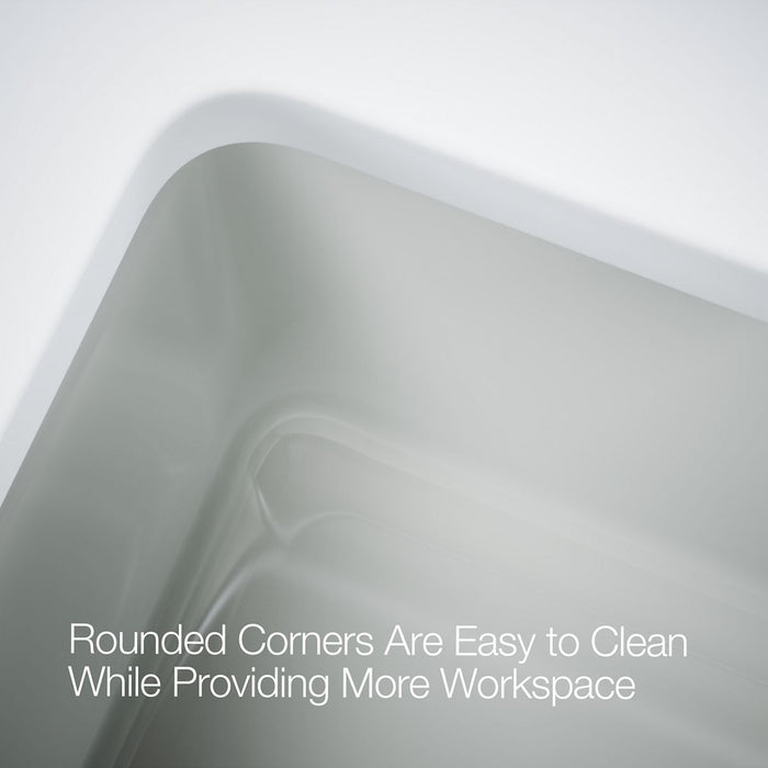 KOHLER K-8669-4A2 Riverby 33" top-mount double-bowl workstation kitchen sink, biscuit - view 2