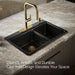 KOHLER K-8669-4A2 Riverby 33" top-mount double-bowl workstation kitchen sink, black black - view 4