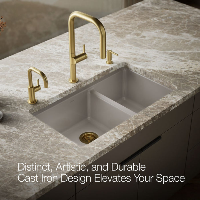Kohler Riverby 33" undermount double-bowl kitchen sink