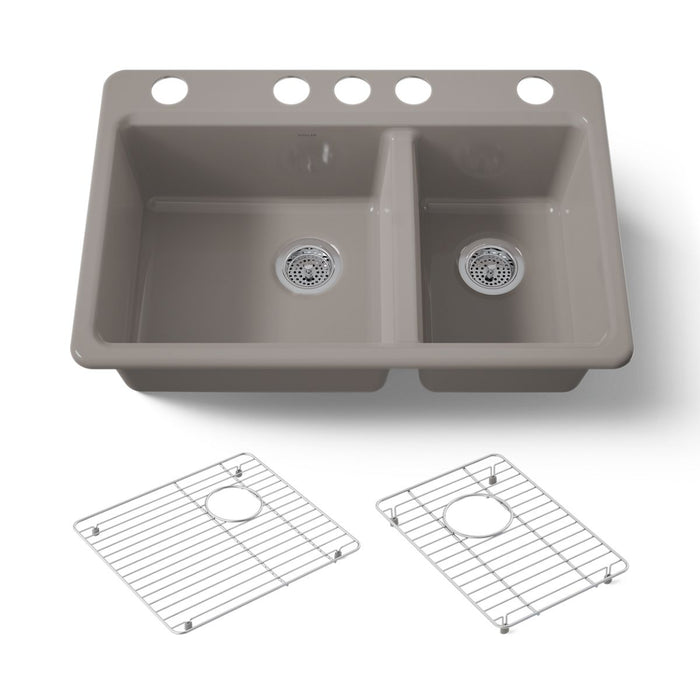 Kohler Riverby 33" undermount double-bowl kitchen sink