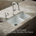 KOHLER K-8669-5UA3 Riverby 33" undermount double-bowl workstation kitchen sink, ice grey - view 4