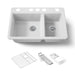 Kohler Riverby 33" undermount double-bowl workstation kitchen sink