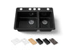 Kohler Riverby 33" undermount double-bowl workstation kitchen sink
