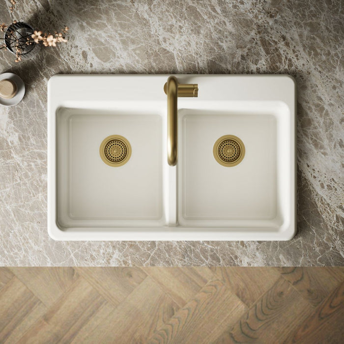 KOHLER K-8679-1A1 Riverby 33" top-mount double-bowl kitchen sink