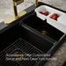 KOHLER K-8679-4A2 Riverby 33" top-mount double-bowl workstation kitchen sink, black black - view 5