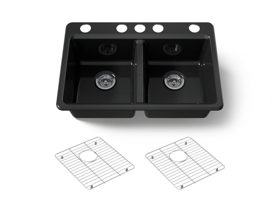 Kohler Riverby 33" undermount double-bowl kitchen sink