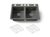 Kohler Riverby 33" undermount double-bowl kitchen sink