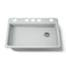 KOHLER K-8689-5U Riverby 33" undermount single-bowl kitchen sink, ice grey - view 5