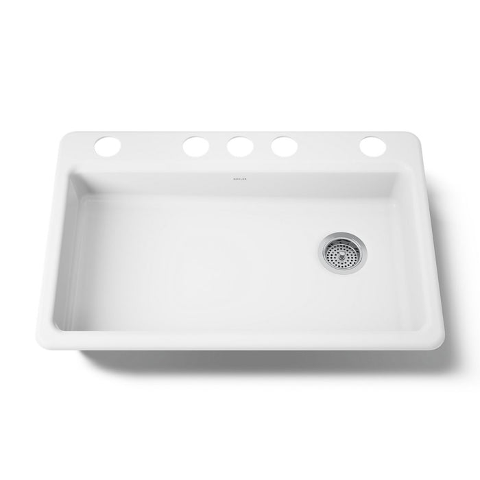 Kohler Riverby 33" undermount single-bowl kitchen sink