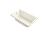 KOHLER K-877-S Highbridge 60" x 32" alcove bath, left drain, biscuit