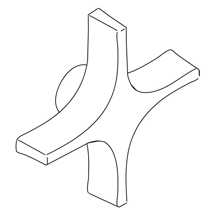 KOHLER K-87819-CP Handle, Large Cross