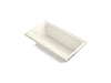 KOHLER K-878-S Highbridge 60" x 32" alcove bath, right drain, biscuit